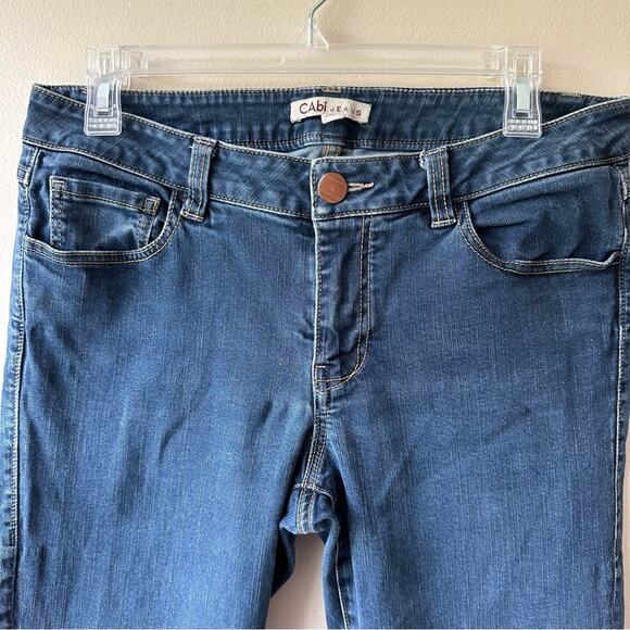 CAbi Bree Skinny Ankle Jeans Denim Stretch Medium Wash 5 Pocket Women's Size 8 - Picture 2 of 10